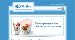 Desktop Screenshot of cayi-envasesflexibles.com