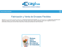 Tablet Screenshot of cayi-envasesflexibles.com